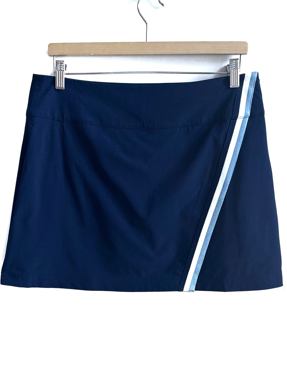 Vineyard Vines Performance Golf Core A-Line Skort Asymmetric Wrap Blue Sz Medium